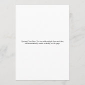 Elegant vet script zwart wit formele bruiloft menu (Achterkant)