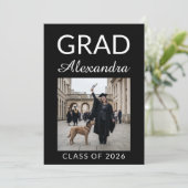 Elegant Veterinary Medicine Graduation Party Kaart (Staand voorkant)