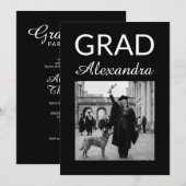 Elegant Veterinary Medicine Graduation Party Kaart (Voorkant / Achterkant)