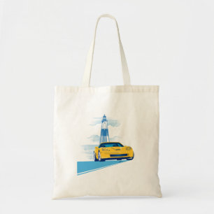 Elegant Vette Cruise Illustratie Tote Bag