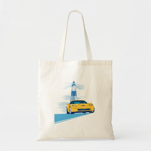 Elegant Vette Cruise Illustratie Tote Bag (Voorkant)