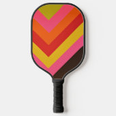 Elegant Vibrant Abstract Geometric Colorful Pickleball Paddle (Voorkant)