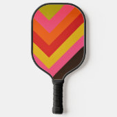 Elegant Vibrant Abstract Geometric Colorful Pickleball Paddle (Achterkant)