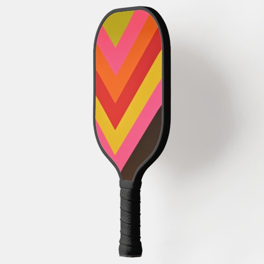 Elegant Vibrant Abstract Geometric Colorful Pickleball Paddle (Links)