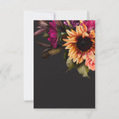 Elegant Vibrant Sunflower Floral Retirement Party Kaart (Achterkant)