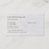 Elegant Victoriaans  Antiek Tea House Visitekaartje (Achterkant)