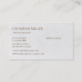 Elegant Victoriaans  Antiek Tea House Visitekaartje (Achterkant)