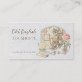 Elegant Victoriaans  Antiek Tea House Visitekaartje (Voorkant)