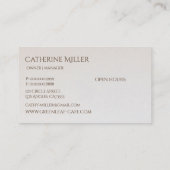 Elegant Victoriaans Antiek Tea House Visitekaartje (Achterkant)