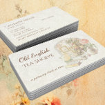Elegant Victoriaans  Antiek Tea House Visitekaartje<br><div class="desc">Elegant Victoriaans Era Antiek Tea House dat het Malplaatje van de BedrijfsKaart plaatst. Gelieve te personaliseren het met uw eigen info of of het verder aan te passen als u tekst moet toevoegen, de lay-out, de doopvont, de doopvontkleur, de doopvontgrootte of de grootte van het visitekaartje veranderen. Volledig aanpasbaar, voeg...</div>