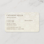 Elegant Victoriaans Antiek Tea House Visitekaartje (Achterkant)