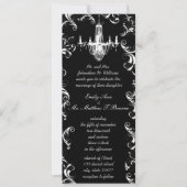 Elegant Victoriaans Ball  Chandelier Wedding Kaart (Voorkant)