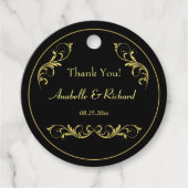 Elegant Victoriaans Bedankjes Labels (Voorkant)