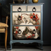 Elegant Victoriaans Boho Romantisch Zwanen Tissuepapier