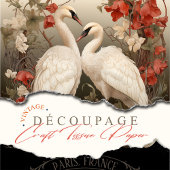 Elegant Victoriaans Boho Romantisch Zwanen Tissuepapier