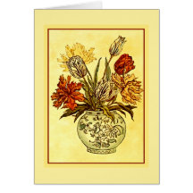 Elegant Victoriaans Bouquet Briefpapier Wenskaart