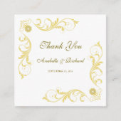 Elegant Victoriaans bruiloft Dank je Informatiekaartje (Voorkant)
