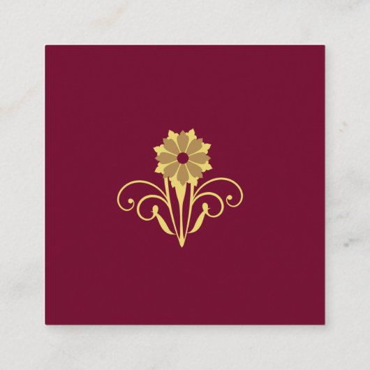 Elegant Victoriaans bruiloft Dank je Informatiekaartje (Achterkant)