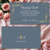 Elegant Victoriaans bruiloft goed Informatiekaartje