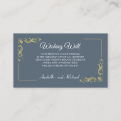 Elegant Victoriaans bruiloft goed Informatiekaartje (Voorkant)