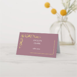 Elegant Victoriaans bruiloft Plaatskaartje