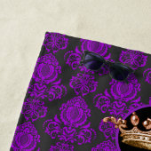 Elegant, , Victoriaans Damask gepersonaliseerd Strandlaken (In situ)