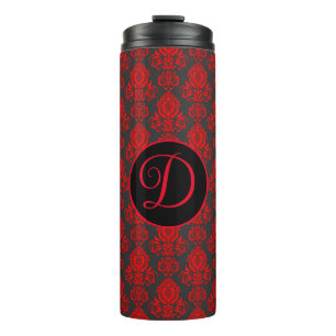 Elegant, , Victoriaans Damask gepersonaliseerd Thermosbeker