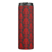 Elegant, , Victoriaans Damask gepersonaliseerd Thermosbeker (Achterkant)
