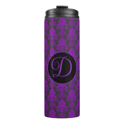 Elegant, , Victoriaans Damask gepersonaliseerd Thermosbeker (Voorkant)