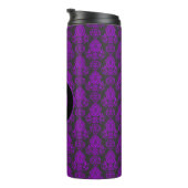 Elegant, , Victoriaans Damask gepersonaliseerd Thermosbeker (Geroteerd rechts)