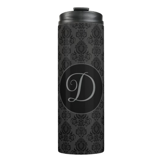 Elegant, , Victoriaans Damask gepersonaliseerd Thermosbeker (Voorkant)