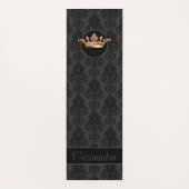 Elegant, , Victoriaans Damask gepersonaliseerd Yogamat (Achterkant)