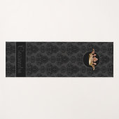 Elegant, , Victoriaans Damask gepersonaliseerd Yogamat (Voorkant (horizontaal))