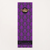 Elegant, , Victoriaans Damask gepersonaliseerd Yogamat (Voorkant)