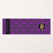 Elegant, , Victoriaans Damask gepersonaliseerd Yogamat (Voorkant (horizontaal))