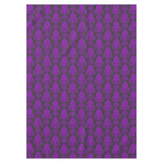 Elegant, , Victoriaans Damask Paarse Tafelkleed (Voorkant)