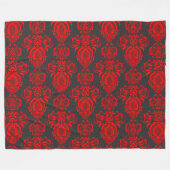 Elegant, , Victoriaans damast Fleece Deken (Voorkant (Horizontaal))