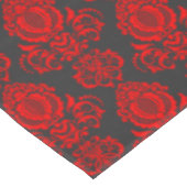 Elegant, , Victoriaans Damast Rood Tafelkleed (Gekanteld)