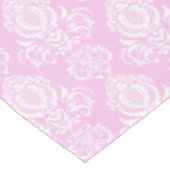 Elegant, , Victoriaans Damast Roze Tafelkleed (Gekanteld)
