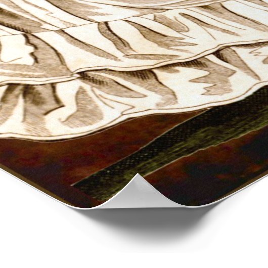 Elegant Victoriaans dame Poster (Hoek)