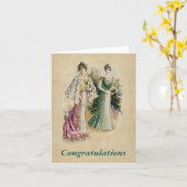 Elegant Victoriaans Dames aangepaste Kaart voor no (Gele Bloem)