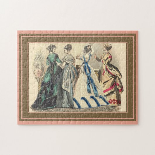 Elegant Victoriaans dames Legpuzzel (Horizontaal)