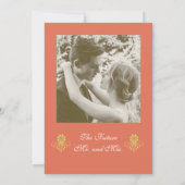 Elegant Victoriaans Engagement Party Kaart (Achterkant)