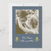 Elegant Victoriaans Engagement Party Kaart (Achterkant)