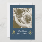 Elegant Victoriaans Engagement Party Kaart (Achterkant)