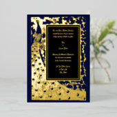 Elegant Victoriaans Era Art Nouveau Peacock Weddin Folie Uitnodiging (Staand Voorkant)