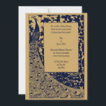 Elegant Victoriaans Era Art Nouveau Peacock Weddin Kaart<br><div class="desc">Deze Art Nouveau-vredesgrens is afgeleid van een antiek Victoriaans tijdperk 1874-1894 illustratie door Theo van Hoytema. U kunt de tekst gemakkelijk personaliseren en de kleuren aanpassen. Het afbeelding van het paar op de rug kan gemakkelijk met uw eigen foto of afbeelding in deze ontwerpsjabloon worden vervangen.</div>