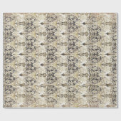 Elegant  Victoriaans Floral Pattern Cadeaupapier (Vlak)