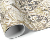 Elegant  Victoriaans Floral Pattern Cadeaupapier (Rol Hoek)