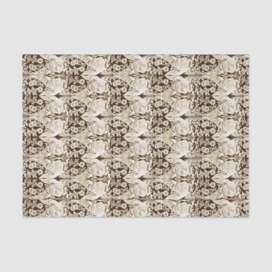 Elegant Victoriaans Floral Pattern Decoupage Tissuepapier (Voorkant)